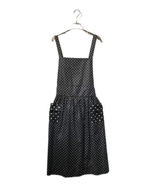 tricot COMME des GARCONS（トリココムデギャルソン）tricot COMME des GARCONS (トリココムデギャルソン) ドットキャミソールワンピース ブラック×ホワイト サイズ:Sの古着・服飾アイテム