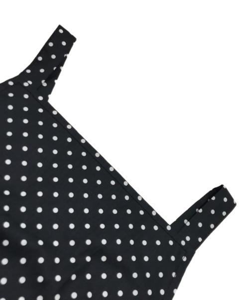 tricot COMME des GARCONS（トリココムデギャルソン）tricot COMME des GARCONS (トリココムデギャルソン) ドットキャミソールワンピース ブラック×ホワイト サイズ:Sの古着・服飾アイテム