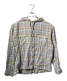 JOURNAL STANDARD relume（ジャーナルスタンダード レリューム）の古着「カラーアメリカンチェック フーディシャツ/長袖シャツ」｜マルチカラー