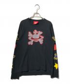 Vivienne Westwood RED LABELヴィヴィアンウエストウッドレッドレーベル）の古着「オーブプリントカットソー/長袖カットソー」｜ブラック
