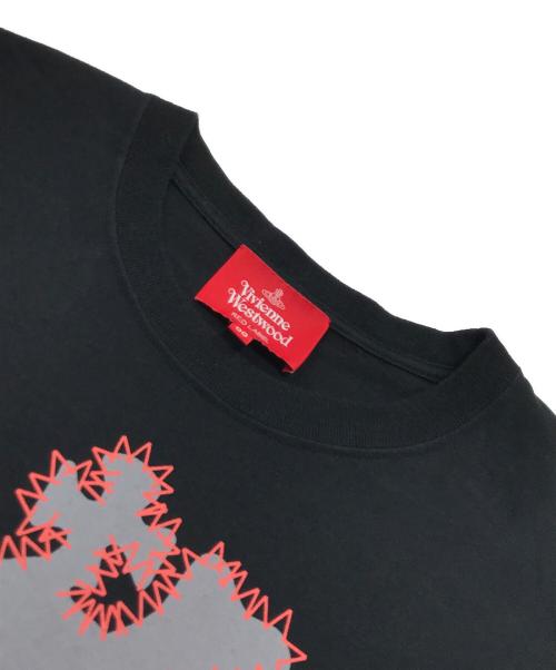 Vivienne Westwood RED LABEL（ヴィヴィアンウエストウッドレッドレーベル）Vivienne Westwood RED LABEL (ヴィヴィアンウエストウッドレッドレーベル) オーブプリントカットソー/長袖カットソー ブラック サイズ:00の古着・服飾アイテム