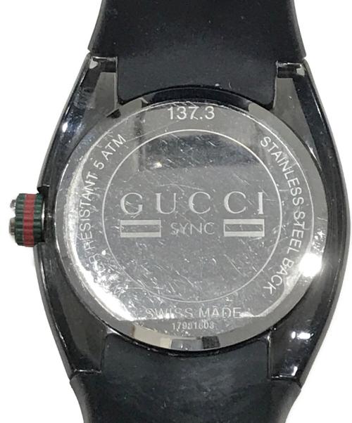 GUCCI（グッチ）GUCCI (グッチ) リストウォッチ ブラックの古着・服飾アイテム