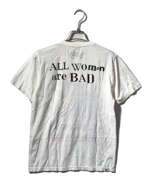 Hysteric Glamour（ヒステリックグラマー）Hysteric Glamour (ヒステリックグラマー) WOMEN ARE BAD ロゴプリントTシャツ ホワイト サイズ:Mの古着・服飾アイテム