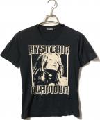 Hysteric Glamourヒステリックグラマー）の古着「ガールプリントTシャツ」｜ブラック