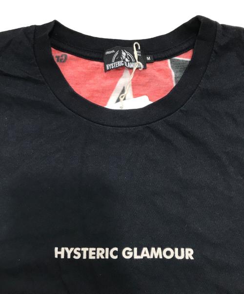 Hysteric Glamour（ヒステリックグラマー）Hysteric Glamour (ヒステリックグラマー) パネルプリントTシャツ/ GREATEST SOUND ISSUE Tee ブラック サイズ:Mの古着・服飾アイテム