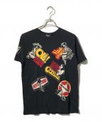 Hysteric Glamourヒステリックグラマー）の古着「CLASSIC SCRATCH プリントTシャツ/半袖カットソー」｜ブラック