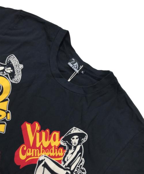 Hysteric Glamour（ヒステリックグラマー）Hysteric Glamour (ヒステリックグラマー) CLASSIC SCRATCH プリントTシャツ/半袖カットソー ブラック サイズ:Mの古着・服飾アイテム