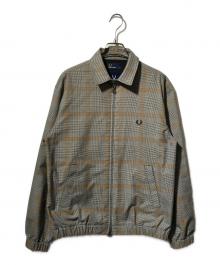 FRED PERRY（フレッドペリー）の古着「ハリントンジャケット」｜グレー×ブラウン