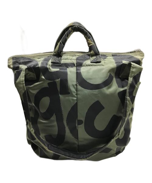 PORTER（ポーター）PORTER (ポーター) COMME des GARCONS (コムデギャルソン) 2WAYヘルメットバッグ グリーンの古着・服飾アイテム