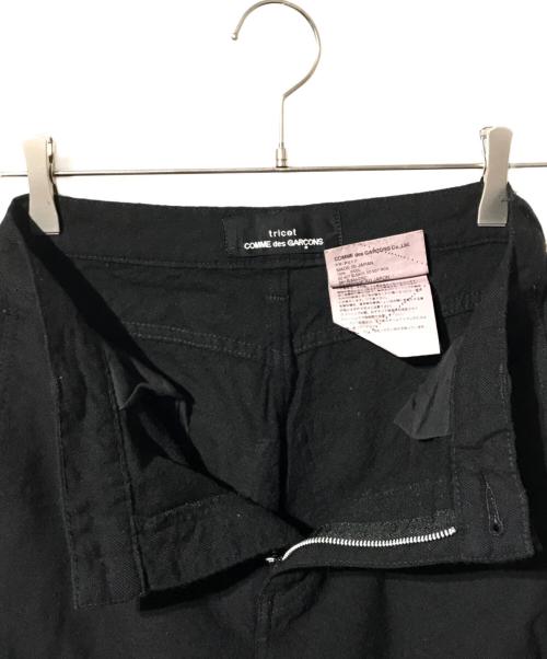 tricot COMME des GARCONS（トリココムデギャルソン）tricot COMME des GARCONS (トリココムデギャルソン) 縮絨ウールフレアパンツ ブラック サイズ:SIZE Sの古着・服飾アイテム