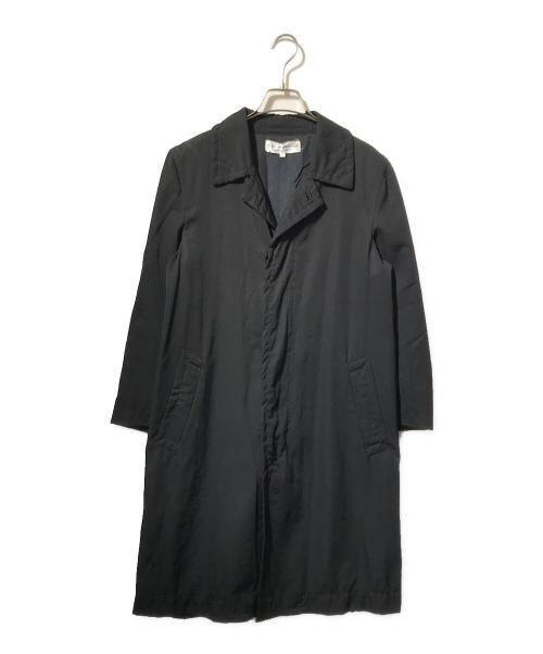 ROBE DE CHAMBRE COMME DES GARCONS（ローブドシャンブル コムデギャルソン）ROBE DE CHAMBRE COMME DES GARCONS (ローブドシャンブル コムデギャルソン) ステッチステンカラーコート ネイビー サイズ:Mの古着・服飾アイテム
