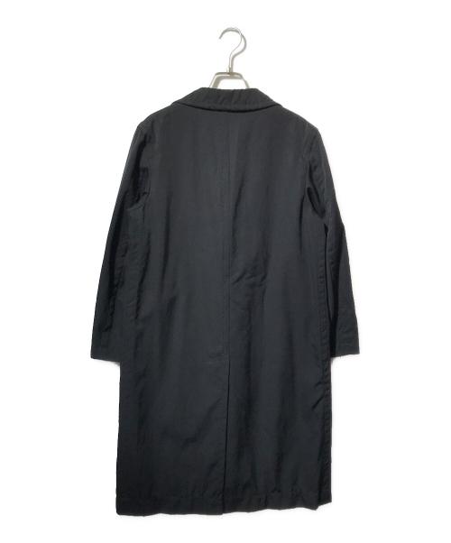 ROBE DE CHAMBRE COMME DES GARCONS（ローブドシャンブル コムデギャルソン）ROBE DE CHAMBRE COMME DES GARCONS (ローブドシャンブル コムデギャルソン) ステッチステンカラーコート ネイビー サイズ:Mの古着・服飾アイテム