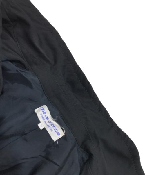 ROBE DE CHAMBRE COMME DES GARCONS（ローブドシャンブル コムデギャルソン）ROBE DE CHAMBRE COMME DES GARCONS (ローブドシャンブル コムデギャルソン) ステッチステンカラーコート ネイビー サイズ:Mの古着・服飾アイテム