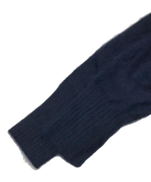IENA（イエナ）IENA (イエナ) FLUFFYプルオーバーニット/フォックス混ニット ネイビー サイズ:Freeの古着・服飾アイテム