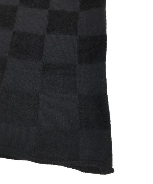 COMME des GARCONS（コムデギャルソン）COMME des GARCONS (コムデギャルソン) Vネックブロックニット ブラック サイズ:表記なしの古着・服飾アイテム