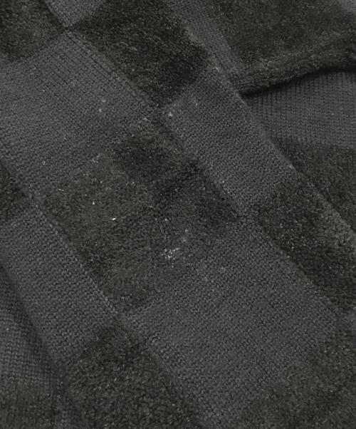 COMME des GARCONS（コムデギャルソン）COMME des GARCONS (コムデギャルソン) Vネックブロックニット ブラック サイズ:表記なしの古着・服飾アイテム