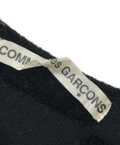COMME des GARCONS（コムデギャルソン）COMME des GARCONS (コムデギャルソン) Vネックブロックニット ブラック サイズ:表記なしの古着・服飾アイテム