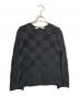 COMME des GARCONS（コムデギャルソン）の古着「Vネックブロックニット」｜ブラック