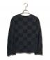 COMME des GARCONS (コムデギャルソン) Vネックブロックニット ブラック サイズ:表記なし：12000円
