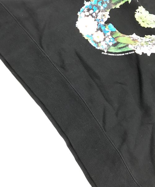 stussy（ステューシー）stussy (ステューシー) フローラルスウェット ブラック サイズ:Mの古着・服飾アイテム