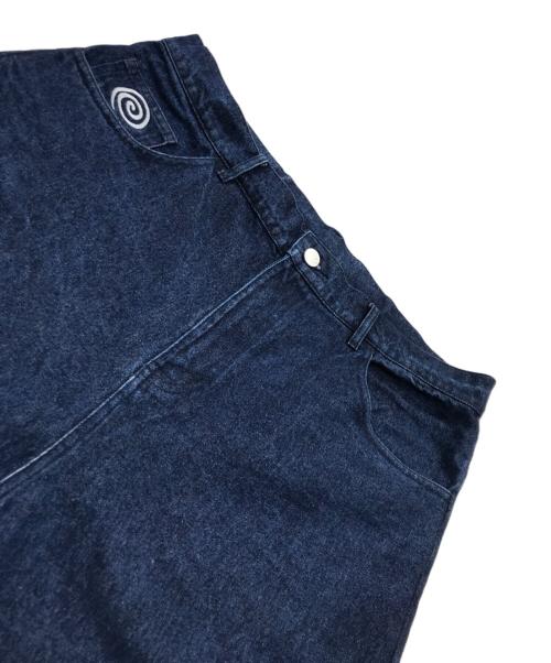 SOL soonerorlater（スーナーオアレイター）SOL soonerorlater (スーナーオアレイター) グルグルデニムショーツ/ハーフデニムパンツ インディゴ サイズ:XLの古着・服飾アイテム