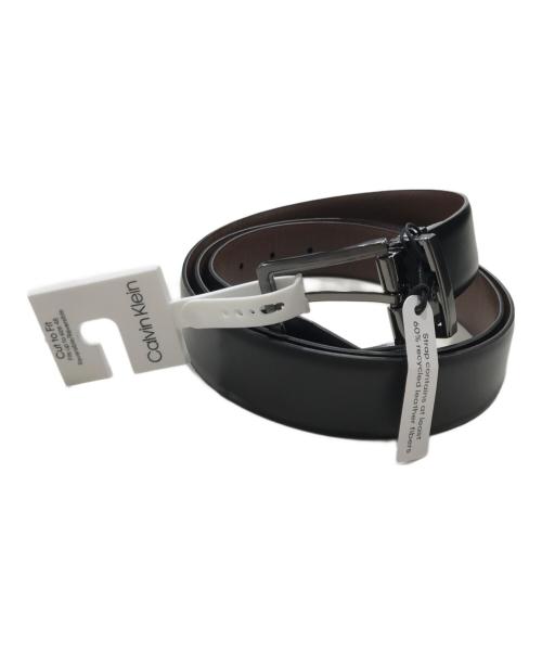 Calvin Klein（カルバンクライン）Calvin Klein (カルバンクライン) レザーベルト ブラックの古着・服飾アイテム