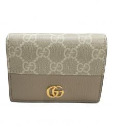 GUCCI（グッチ）の古着「ダブルGカードケースウォレット」｜ベージュ