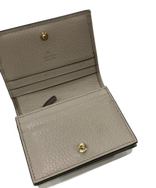 GUCCI（グッチ）GUCCI (グッチ) ダブルGカードケースウォレット ベージュの古着・服飾アイテム