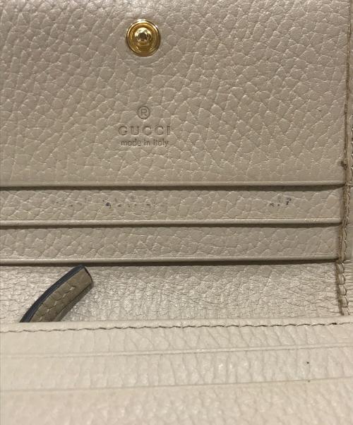 GUCCI（グッチ）GUCCI (グッチ) ダブルGカードケースウォレット ベージュの古着・服飾アイテム