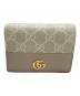 GUCCI（グッチ）の古着「ダブルGカードケースウォレット」｜ベージュ