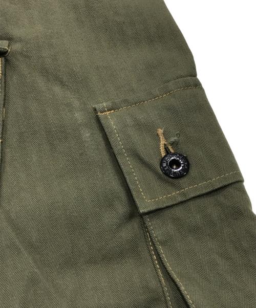 BUZZ RICKSON'S（バズリクソンズ）BUZZ RICKSON'S (バズリクソンズ) ヘリンボーンパンツ カーキ サイズ:91cm（W36）の古着・服飾アイテム