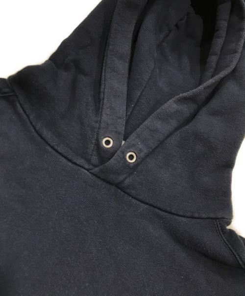 BALENCIAGA（バレンシアガ）BALENCIAGA (バレンシアガ) ボンジュール ロゴ フーディー ネイビー サイズ:Sの古着・服飾アイテム