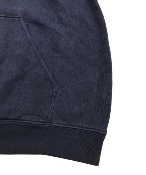 BALENCIAGA（バレンシアガ）BALENCIAGA (バレンシアガ) ボンジュール ロゴ フーディー ネイビー サイズ:Sの古着・服飾アイテム