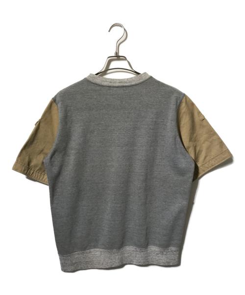 KOLOR（カラー）KOLOR (カラー) 半袖カットソー/切替カットソー グレー サイズ:2の古着・服飾アイテム
