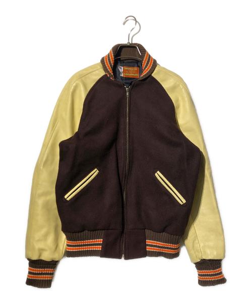 skookum（スクーカム）SKOOKUM (スクーカム) スタジャン カーキ サイズ:40の古着・服飾アイテム