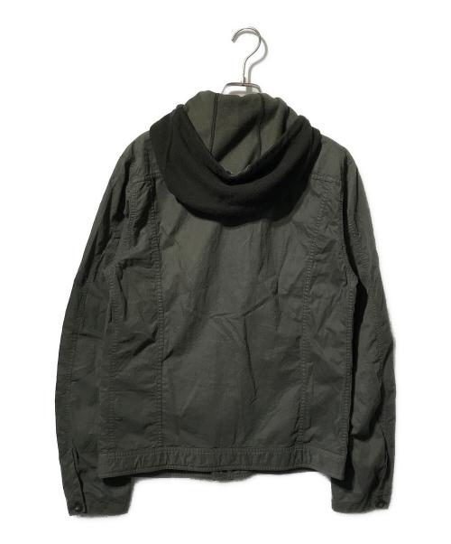 C.P COMPANY（シーピーカンパニー）C.P COMPANY (シーピーカンパニー) ナイロンミックスフーデッドジャケット カーキ サイズ:Mの古着・服飾アイテム