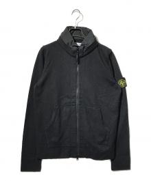 STONE ISLAND（ストーンアイランド）の古着「フーデッドニットジャケット」｜ブラック