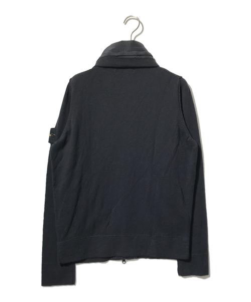 STONE ISLAND（ストーンアイランド）STONE ISLAND (ストーンアイランド) フーデッドニットジャケット ブラック サイズ:Sの古着・服飾アイテム