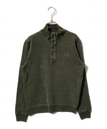 C.P COMPANY（シーピーカンパニー）の古着「ヘンリーネックスウェット」｜カーキ