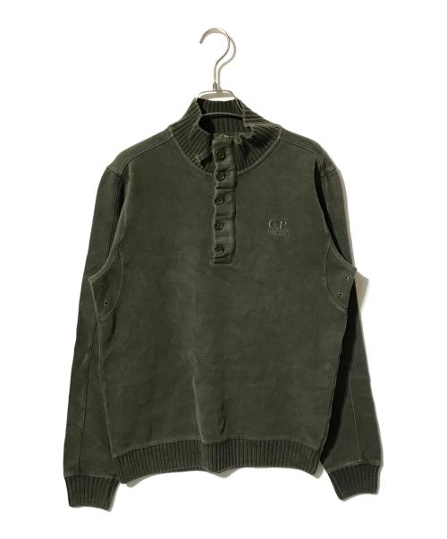 C.P COMPANY（シーピーカンパニー）C.P COMPANY (シーピーカンパニー) ヘンリーネックスウェット カーキ サイズ:Sの古着・服飾アイテム