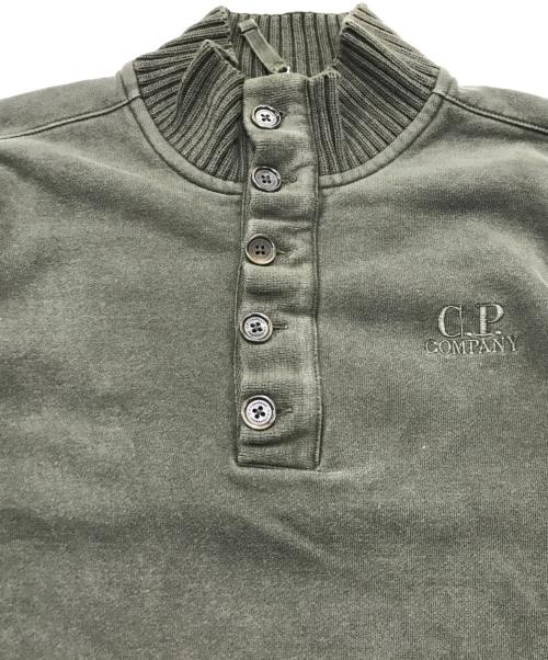 C.P COMPANY（シーピーカンパニー）C.P COMPANY (シーピーカンパニー) ヘンリーネックスウェット カーキ サイズ:Sの古着・服飾アイテム