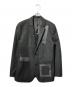 EMPORIO ARMANI（エンポリオ アルマーニ）の古着「バイカラー ジャケット」｜ブラック