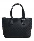 GUCCIグッチ）の古着「GGキャンバストートバッグ」｜ブラック