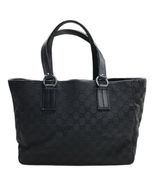 GUCCI（グッチ）GUCCI (グッチ) GGキャンバストートバッグ ブラックの古着・服飾アイテム