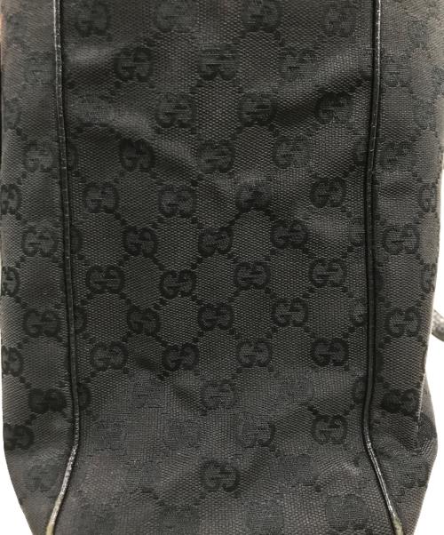 GUCCI（グッチ）GUCCI (グッチ) GGキャンバストートバッグ ブラックの古着・服飾アイテム