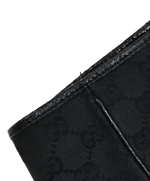 GUCCI（グッチ）GUCCI (グッチ) GGキャンバストートバッグ ブラックの古着・服飾アイテム