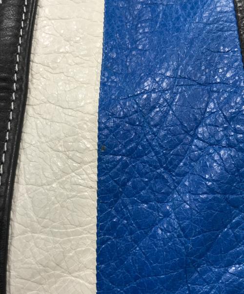 BALENCIAGA（バレンシアガ）BALENCIAGA (バレンシアガ) バザールショッパートートバッグ ブルー×ブラック×ホワイトの古着・服飾アイテム