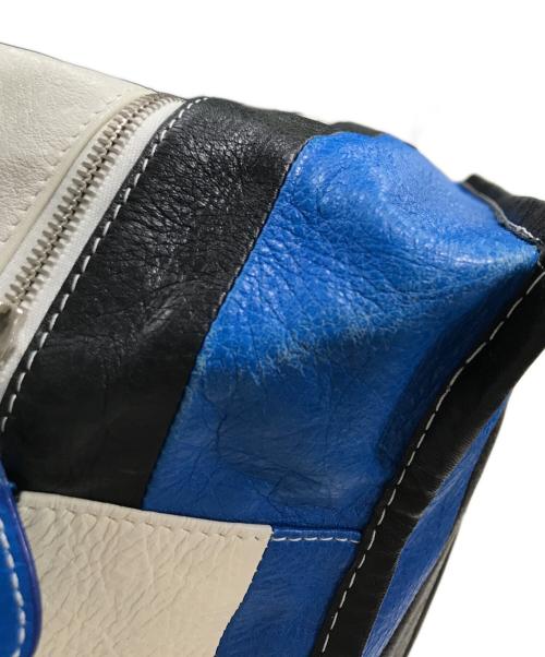 BALENCIAGA（バレンシアガ）BALENCIAGA (バレンシアガ) バザールショッパートートバッグ ブルー×ブラック×ホワイトの古着・服飾アイテム