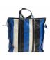 BALENCIAGA (バレンシアガ) バザールショッパートートバッグ ブルー×ブラック×ホワイト：35000円