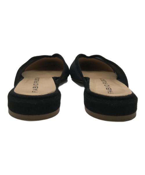 FABIO RUSCONI（ファビオルスコーニ）FABIO RUSCONI (ファビオルスコーニ) フラットサンダル ブラック サイズ:38の古着・服飾アイテム